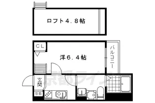 ESPOIR花園【1階】の間取り