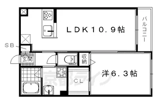Classy壬生【2階】の間取り