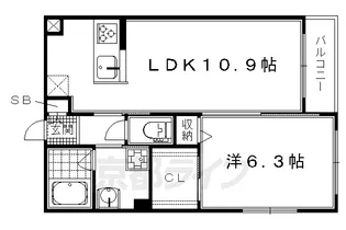 Classy壬生【2階】の間取り
