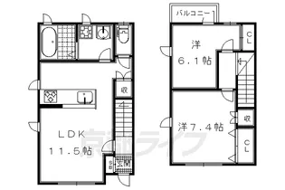 M’s福王子【A号室】の間取り