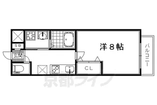A−mon太秦天神川【1階】の間取り