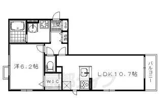 エスポワールブリイエⅡ【1階】の間取り