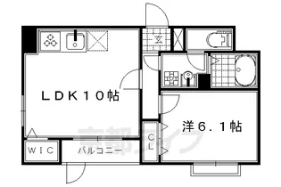 フレイム 壬生【1階】の間取り