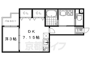 nico西京極【3階】の間取り