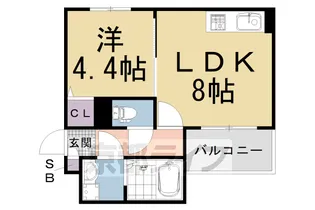 ブリリアント【2階】の間取り