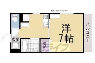 ネクストライフ太秦天神川【202号室】の間取り