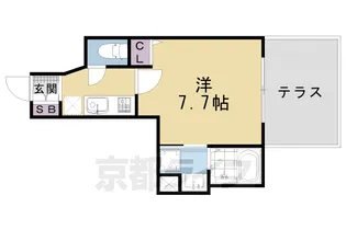 プレサンス京都洛南【1階】の間取り