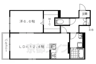 エルメゾン もっぱーら【105号室】の間取り