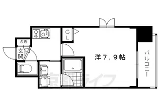 ベラジオ京都西院ウエストシティII【6階】の間取り