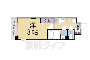 Luxe京都西大路【616号室】の間取り