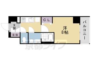 エスリード京都吉祥院【405号室】の間取り
