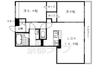 Bnext 嵯峨【3階】の間取り