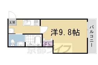 チェーズ高辻葛野西【306号室】の間取り