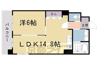 5S京都五条【5階】の間取り