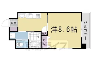 5S京都五条【5階】の間取り