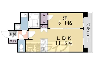 京都府京都市南区吉祥院御池町【マンション】の間取り