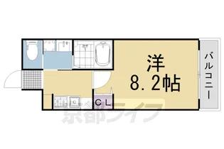 ヘラクレス円町【207号室】の間取り