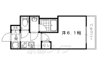 エステムコート京都西院【5階】の間取り
