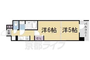 京都府京都市右京区西京極浜ノ本町【マンション】の間取り