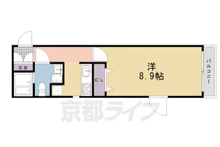 グランドーリアSAIIN高辻【305号室】の間取り