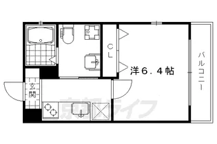 グランドーリアJR円町駅前【2階】の間取り