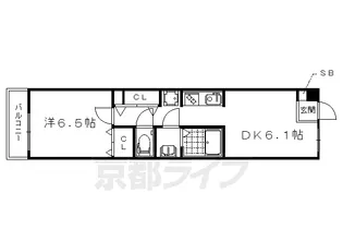 グレース西ノ京【2階】の間取り