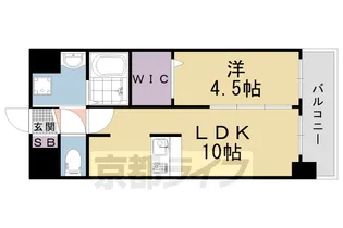 プレデコート西京極【7階】の間取り