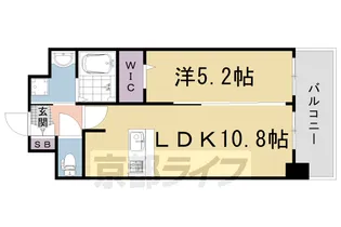 プレデコート西京極【3階】の間取り