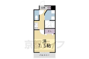 ウィズ高辻通【3階】の間取り