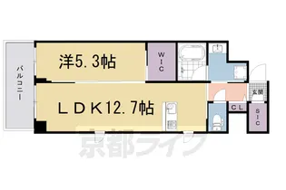SKY MAISON 京都西院【502号室】の間取り