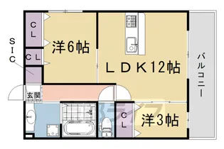 ラ ネージュ【2階】の間取り