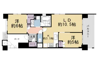 四条烏丸クロスマーク【3階】の間取り