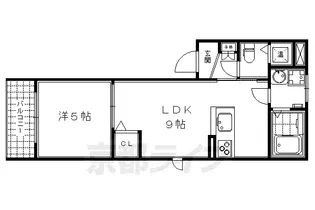 シャーメゾン東山【202号室】の間取り