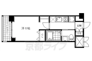 エステムプラザ京都三条大橋【2階】の間取り