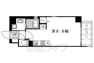 ランブラス室町六角【205号室】の間取り