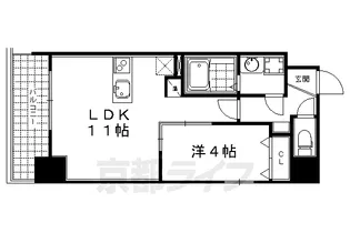 Krona Court 烏丸御池☆【502号室】の間取り