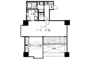 京都府京都市中京区堺町通御池下る丸木材木町【マンション】の間取り
