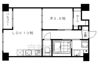 プラネシア東山三条【4階】の間取り