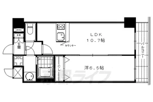 プレサンス京都四条烏丸響【202号室】の間取り