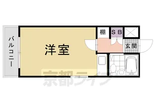 ヴィラ夷川【301号室】の間取り