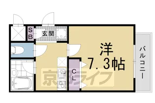 サンシティ烏丸高辻【3階】の間取り