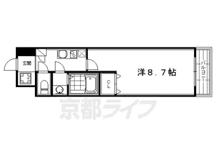 サンシティ烏丸高辻【912号室】の間取り