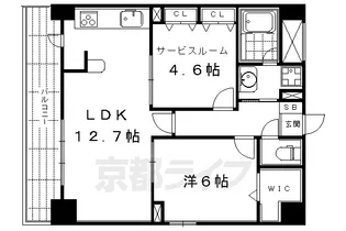 ピアヌーラ柳馬場【4階】の間取り