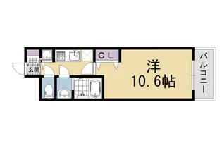プレサンス京都四条大宮【3階】の間取り