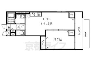 エスポワール仁【1階】の間取り