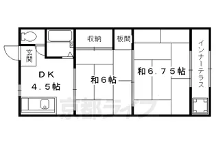 RIVER SIDE 青山【308号室】の間取り