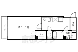 GF東本願寺【1階】の間取り