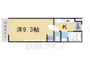 ウィズ大宮通【106号室】の間取り