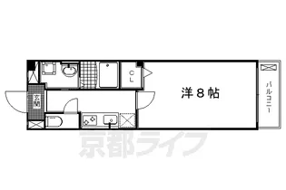 プラシード鳥羽Ⅰ【1階】の間取り
