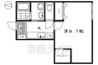 京都府京都市下京区大工町【マンション】の間取り